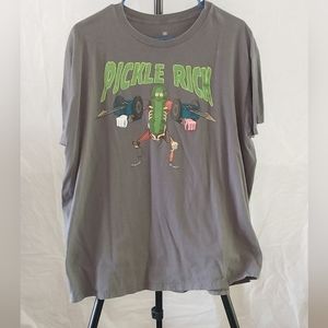 Rick and Morty Exo skeleton Pickle Rick Men's size 2X gray